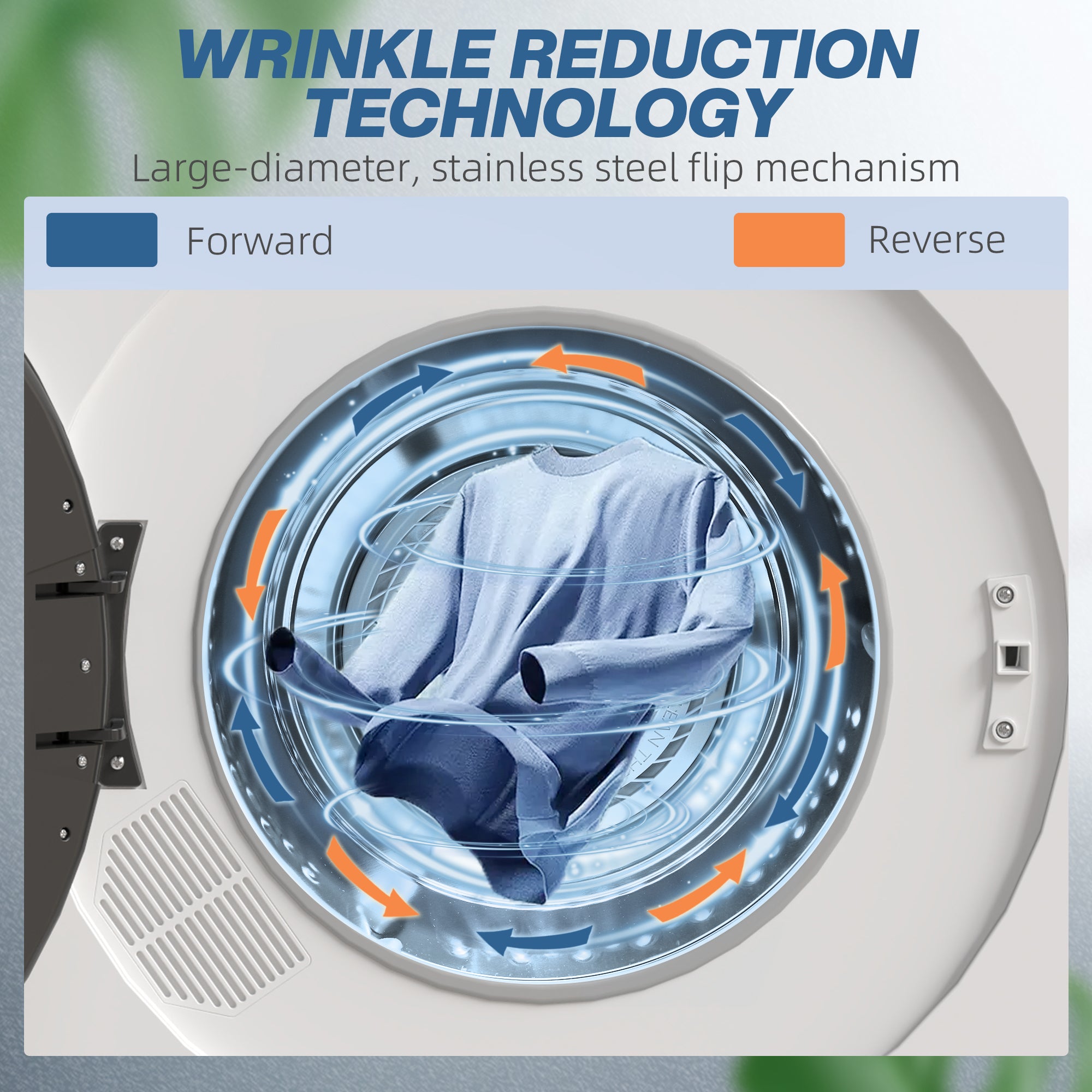 HOMCOM 4kg Compact 40-60√¢‚Äû∆í Tumble Dryer - White