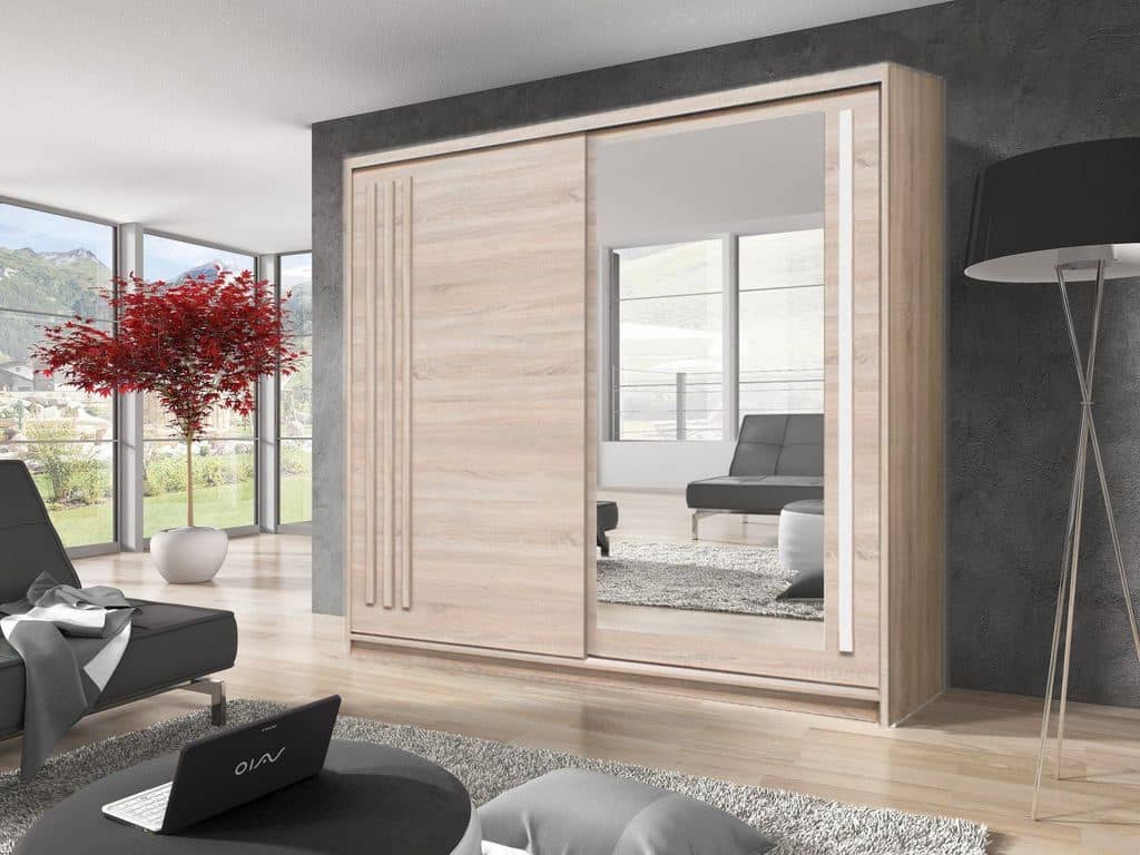 Effect 2 Sliding Door Wardrobe 200cm - product image 3