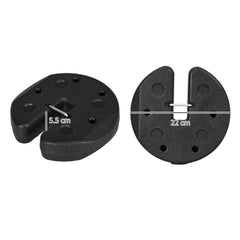 Outsunny Gazebo Weights Set of 8, 24KG Weights for Gazebo Legs with Reinforce Pins and Carry Belt, for Gazebos Shelters Marquees Tents
