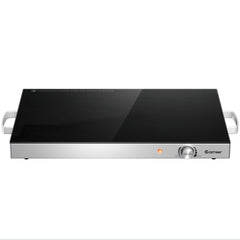 Electric Warming Tray with Cool-Touch Handles and Stainless Steel Frame