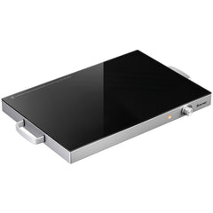 Electric Warming Tray with Cool-Touch Handles and Stainless Steel Frame