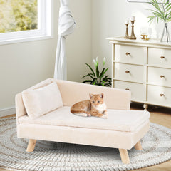 Elevated Pet Bed for Medium and Small-Sized Dogs Puppies Cats Kittens-White