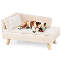 Elevated Pet Bed for Medium and Small-Sized Dogs Puppies Cats Kittens-White