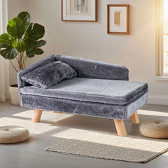 Elevated Pet Bed for Medium and Small Dogs Puppies Cats Kittens-Grey