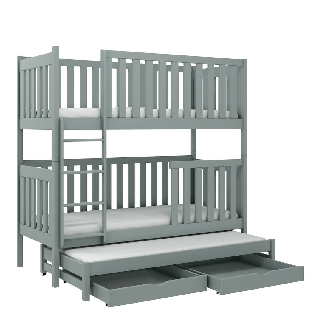 Emily Bunk Bed with Trundle and Storage