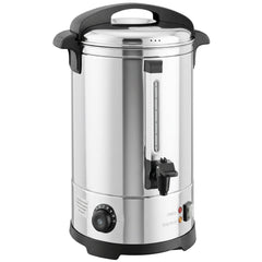 HOMCOM 13L Catering Urn, 2500W Stainless Steel Hot Water Boiler Dispenser with Thermostat, Keep Warm Function and Easy Pour Tap