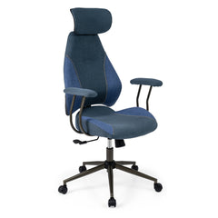 Ergonomic Office Chair with Suede Fabric and 2D Headrest