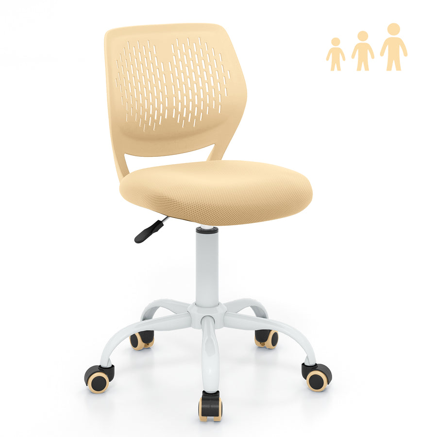 Ergonomic Children Study Chair with Adjustable Height-Yellow