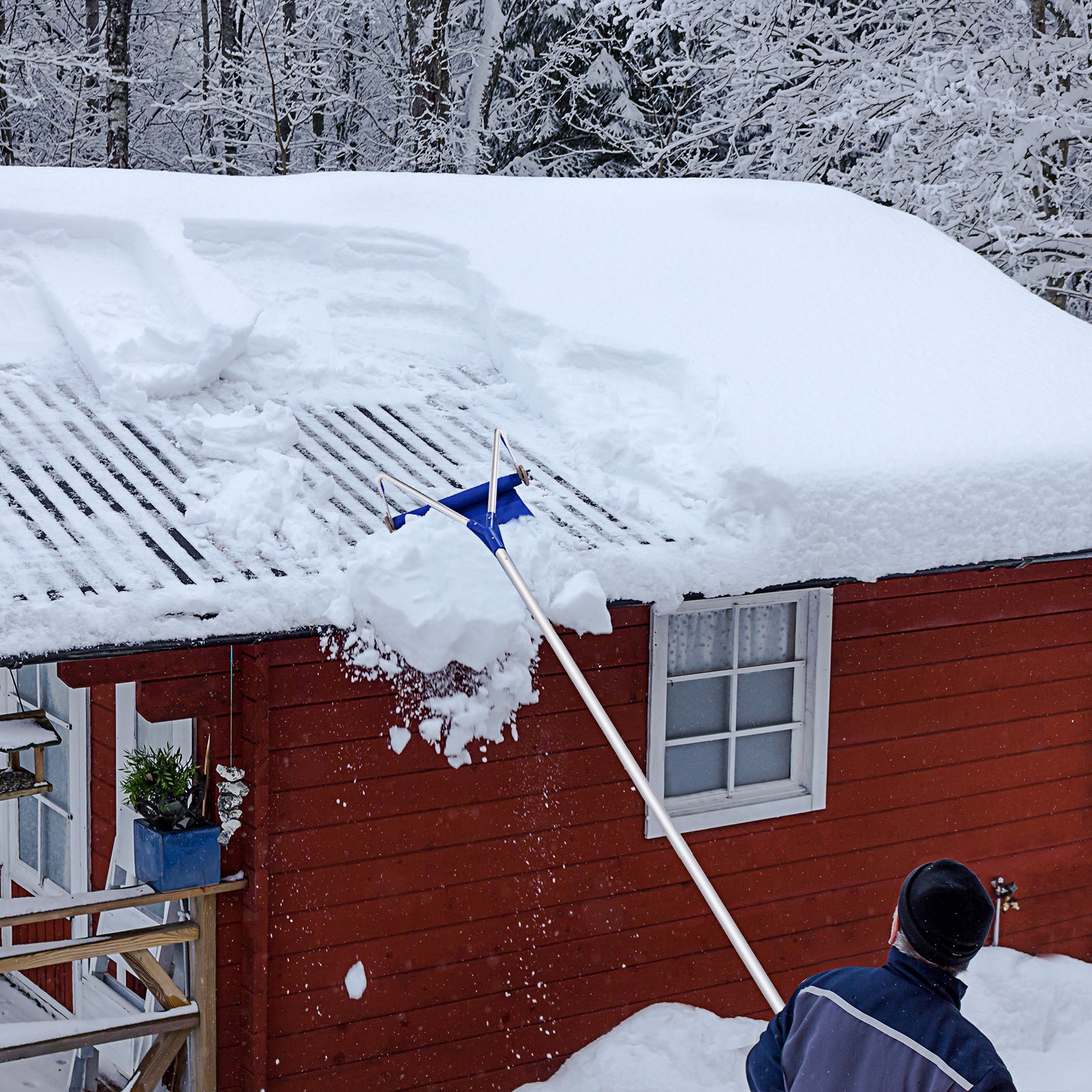 Extendable Snow Shovel Roof Rake