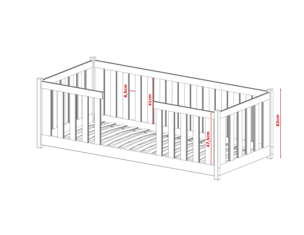 Wooden Single Bed Ferro
