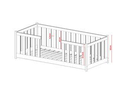 Wooden Single Bed Ferro