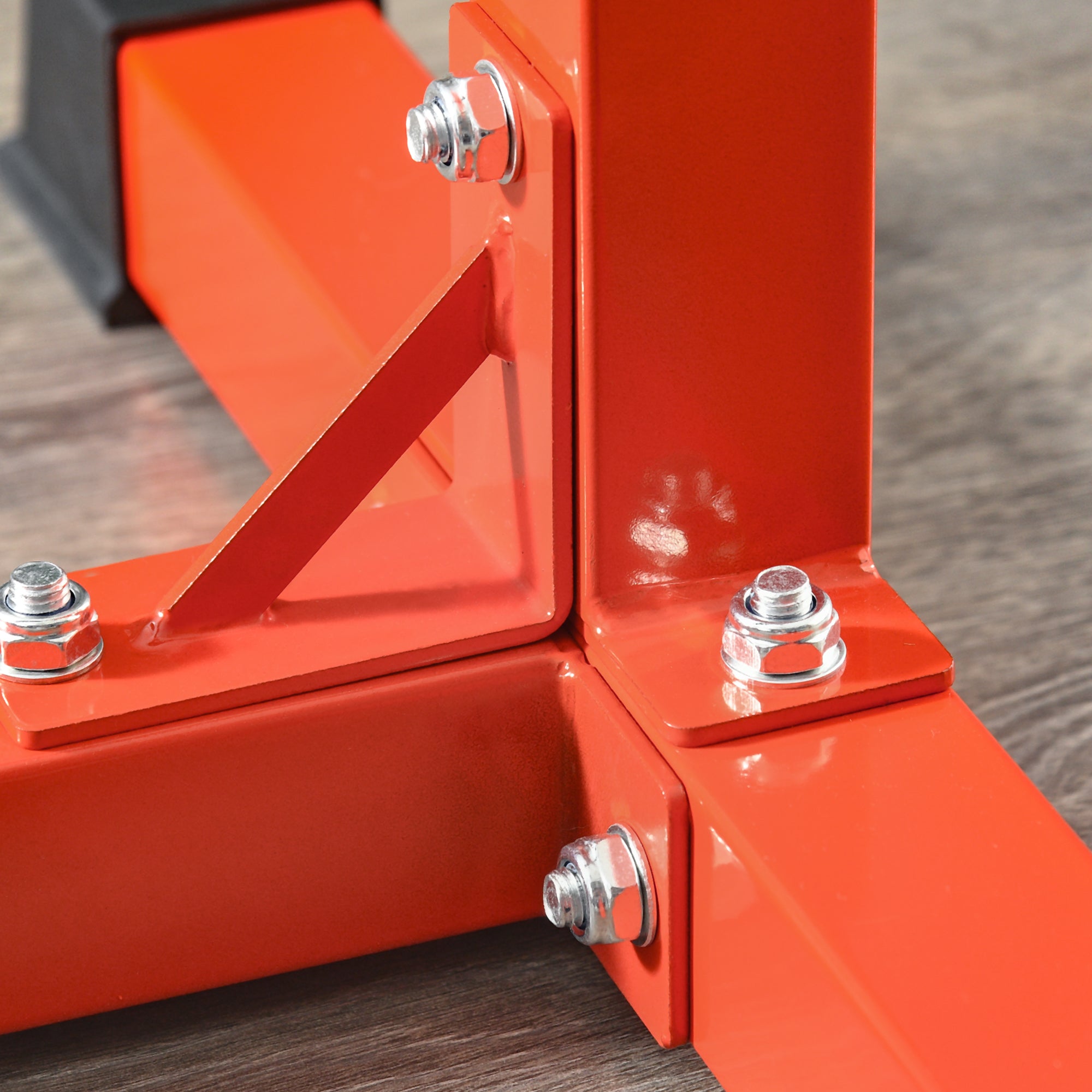 SPORTNOW Bulgarian Split Squat Stand, 12-Level Adjustable Single Leg Squat Machine with Foam Roller and Anti-Slip Pads for Lower Body Strength Training, Red