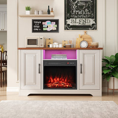 20 Inch Electric Fireplace Insert 750W/1500W Fireplace Heater with Remote Control