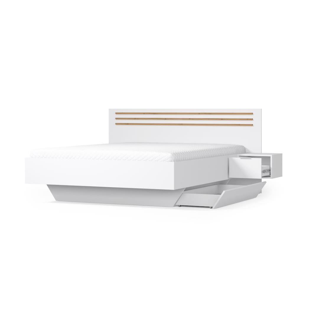 Florencja Bed Frame With Bedside Cabinets [EU King]