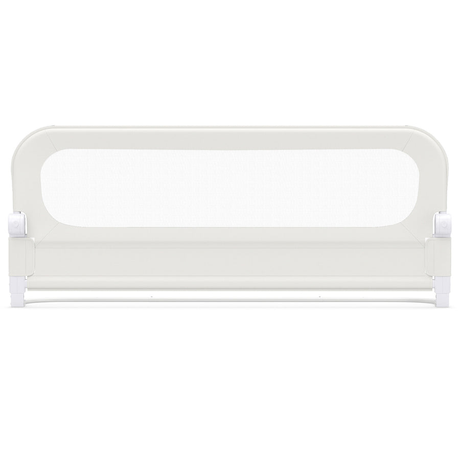 Foldable Bed Rail for Toddlers 148 Long with Removable Cover-White