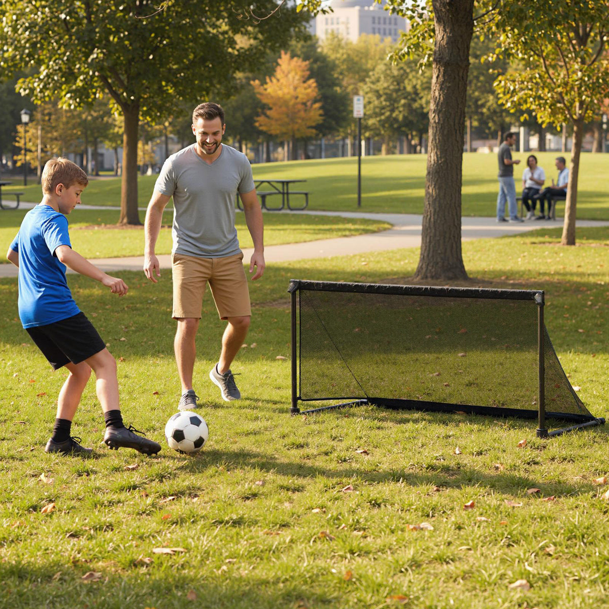 Foldable Pop-up Soccer Goal with Net-L