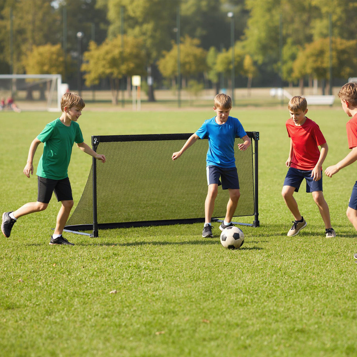 Foldable Pop-up Soccer Goal with Net-L