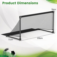 Foldable Pop-up Soccer Goal with Net-L