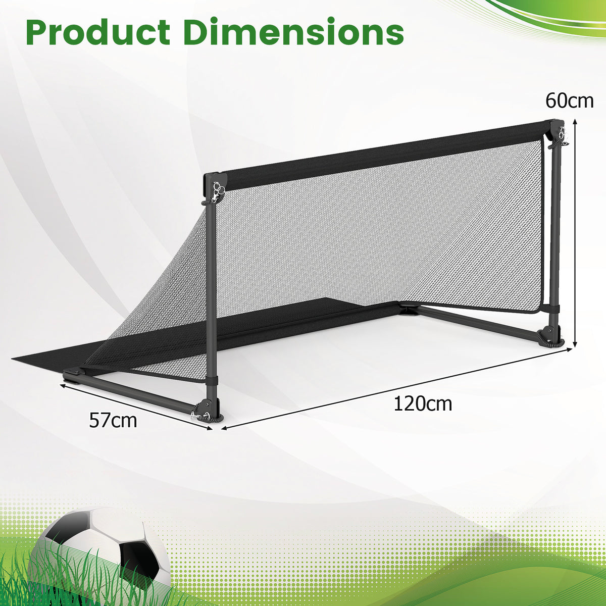 Foldable Pop-up Soccer Goal with Net-M