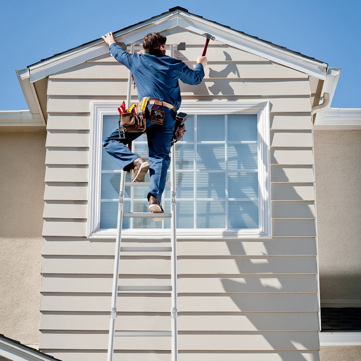 7-in-1 Folding Multi-Purpose Extension Aluminum Ladder