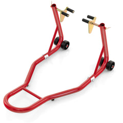 Front Wheel Motorcycle Stand with Stable Universal Design for Dirt Bike-Red