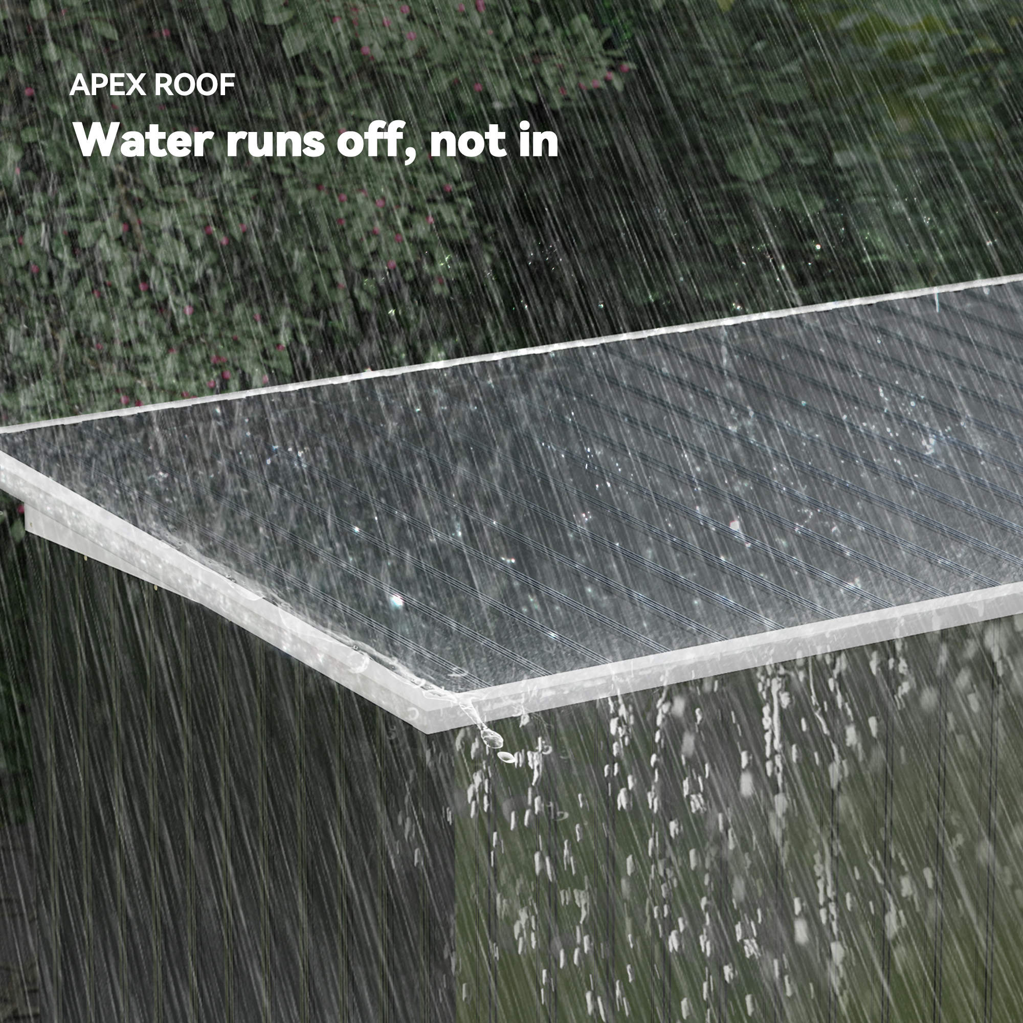 Outsunny 9ft x 4ft Metal Garden Shed, Outdoor Tool House with Foundation Kit, Ventilations and Double Doors, Dark Grey