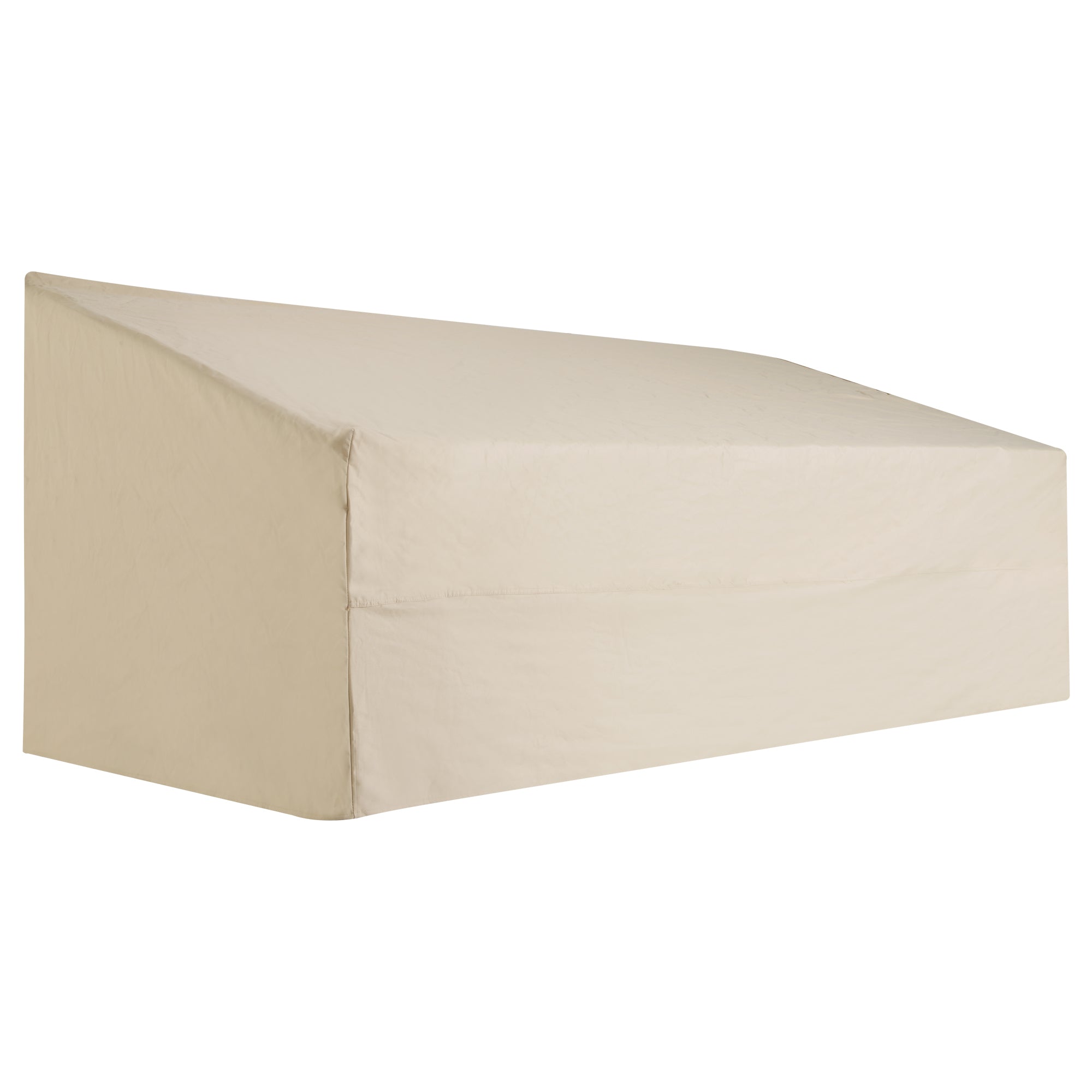 Outsunny 600D Oxford Cloth Garden Furniture Cover Waterproof, 3 Seater Sofa Protector for Patio, Outdoor, Beige, 218 x 111 x 63-101 cm