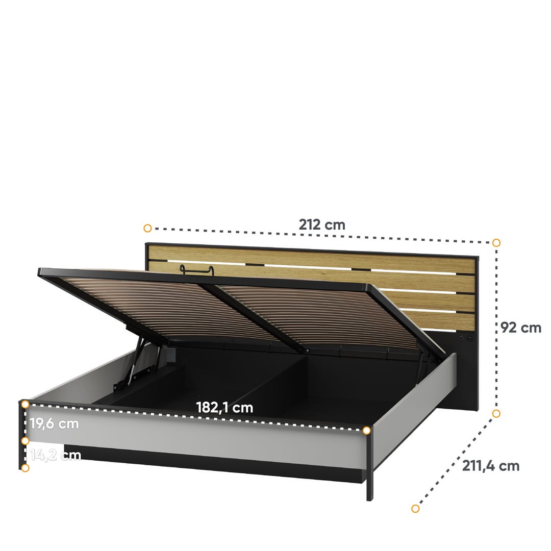 Gris Ottoman Bed [EU Super King] - product image 4