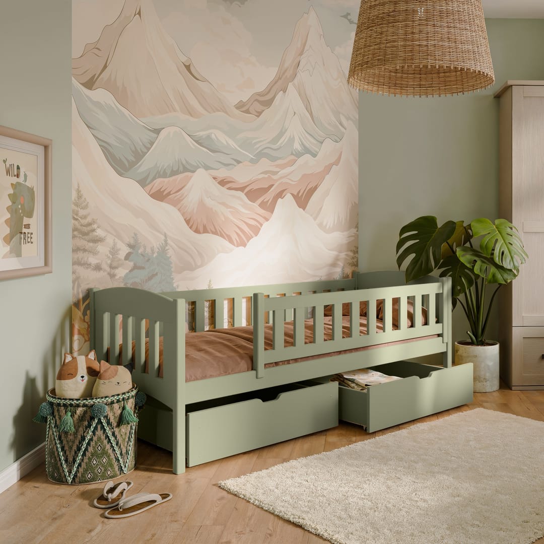 Wooden Single Bed Gucio with Storage - product image 14