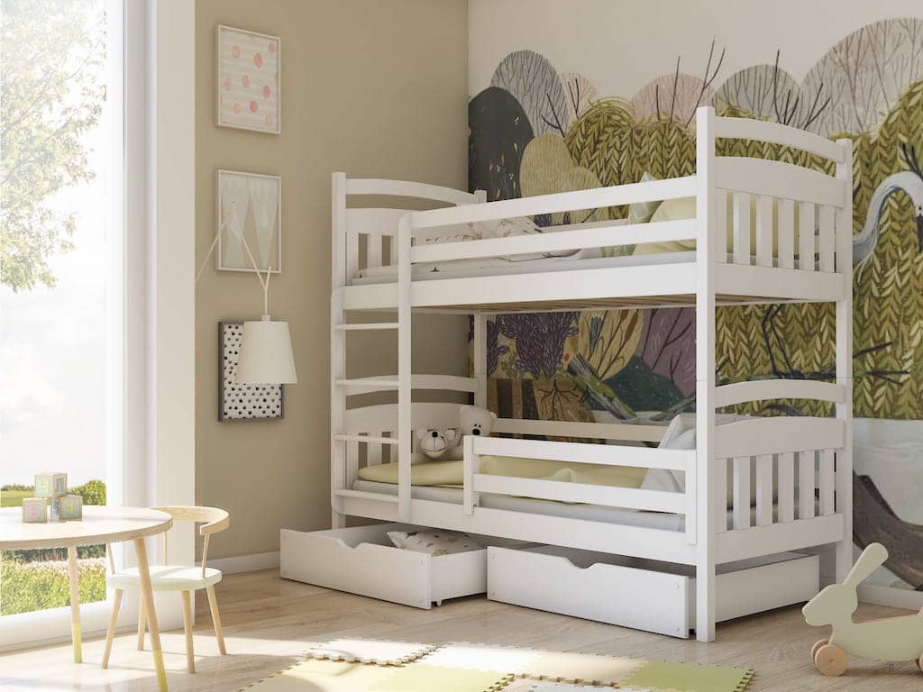 Wooden Bunk Bed Gabi with Storage