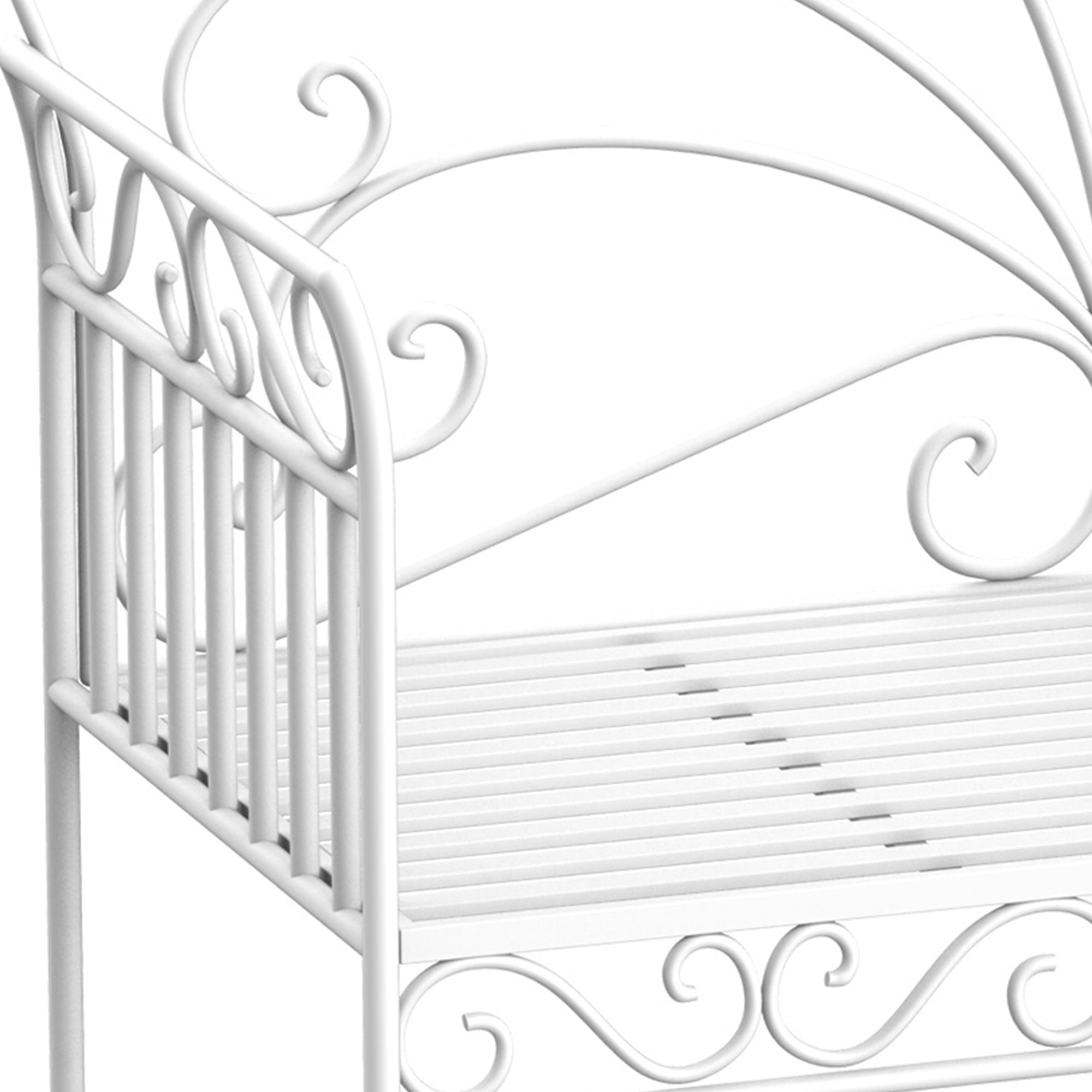 Outsunny Heavy-Duty Garden Bench-White