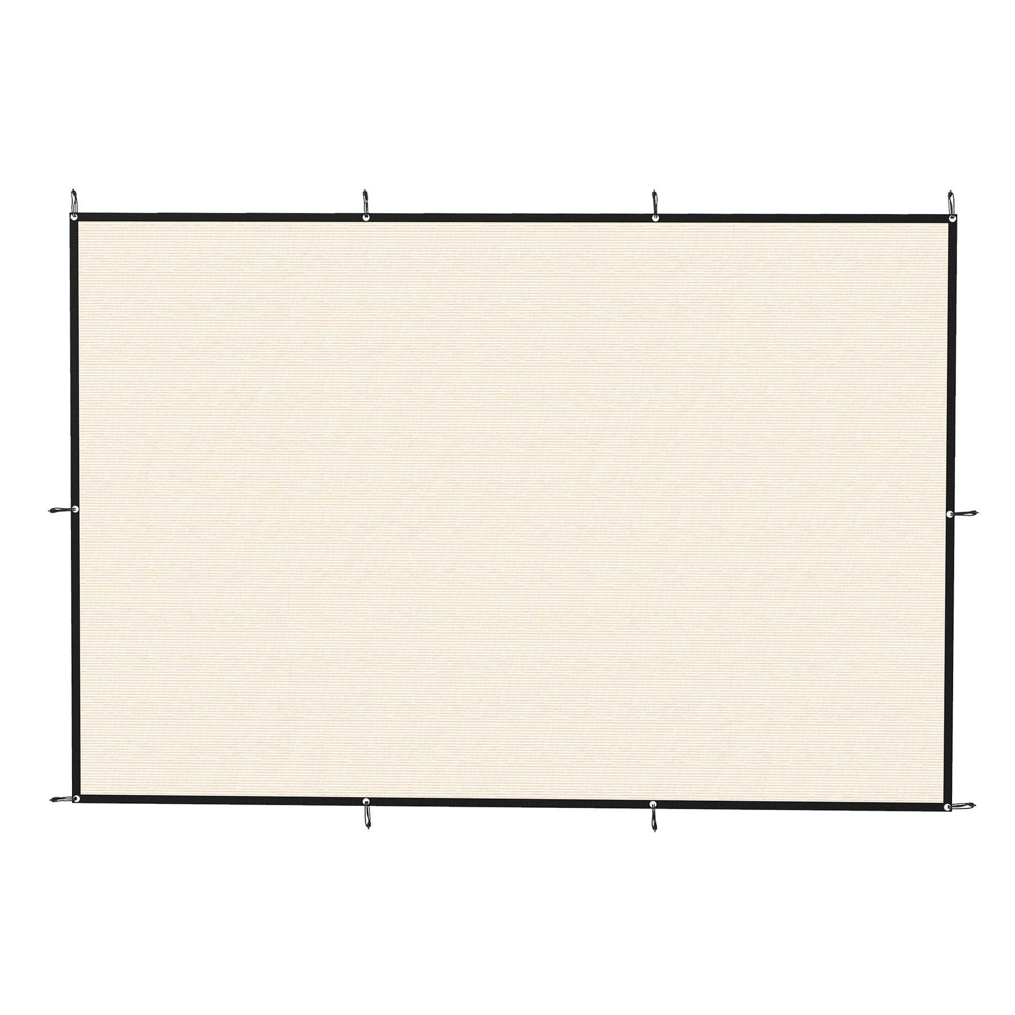 Outsunny Sun Shade Sail UV Protection Canopy with Stainless Steel Eyelets for Patio Garden 2 x 3 m Beige