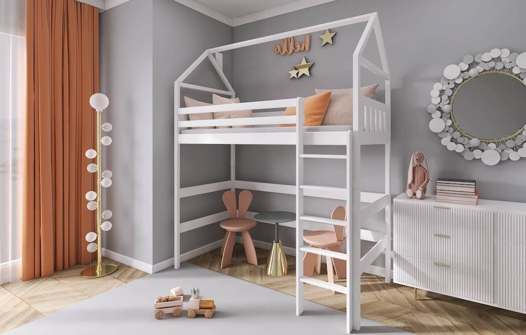 Wooden Loft Bed Gloria