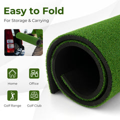 25 mm Golf Hitting Mat with 2 Rubber Tees and 2 Alignment Sticks-L