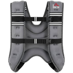 HOMCOM 5KG Weighted Vest, Running Weight Vest with Adjustable Strap, Convenient Pocket and Reflective Strips for Men and Women