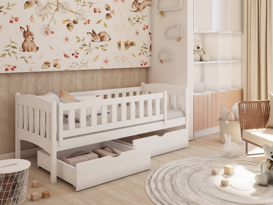 Wooden Single Bed Gucio with Storage - product image 2