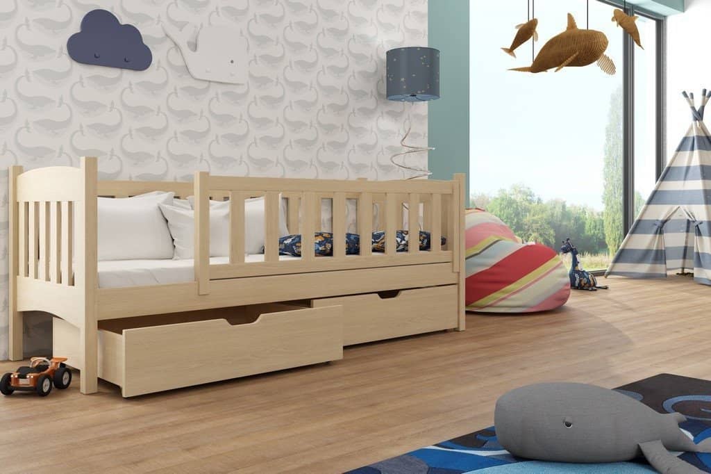 Wooden Single Bed Gucio with Storage - product image 6