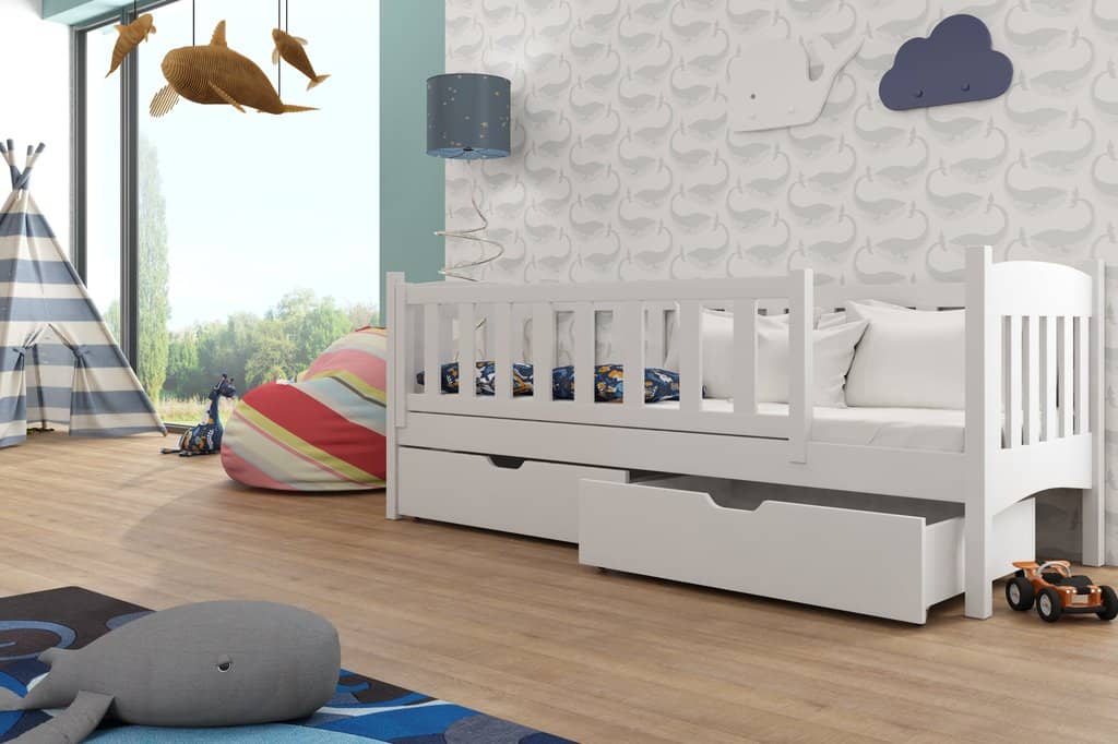 Wooden Single Bed Gucio with Storage - product image 5