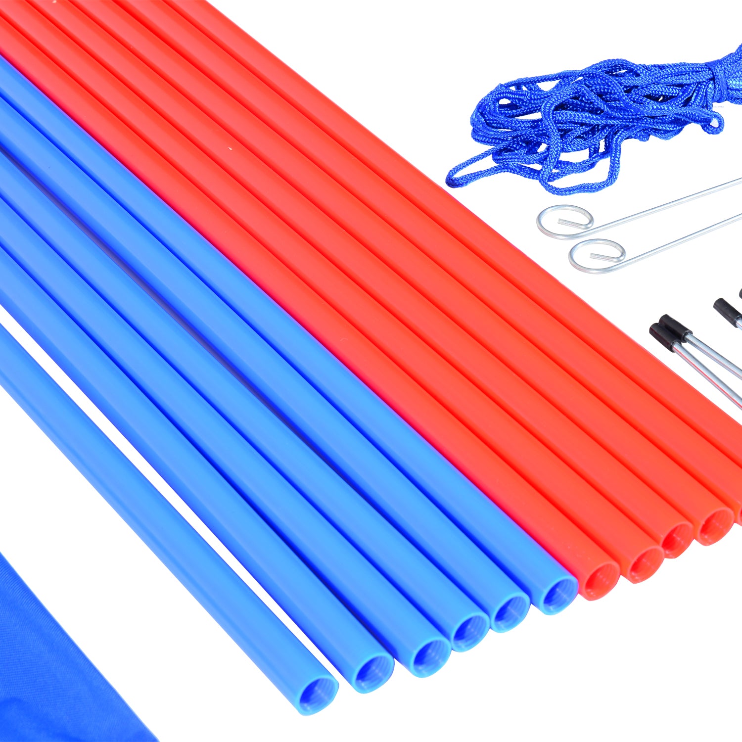 PawHut Dog Agility Training Equipment Dog Play Run Obedience Training Set Adjustable (Poles)