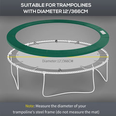 HOMCOM Trampoline Safety Pad, 8 ft-Green