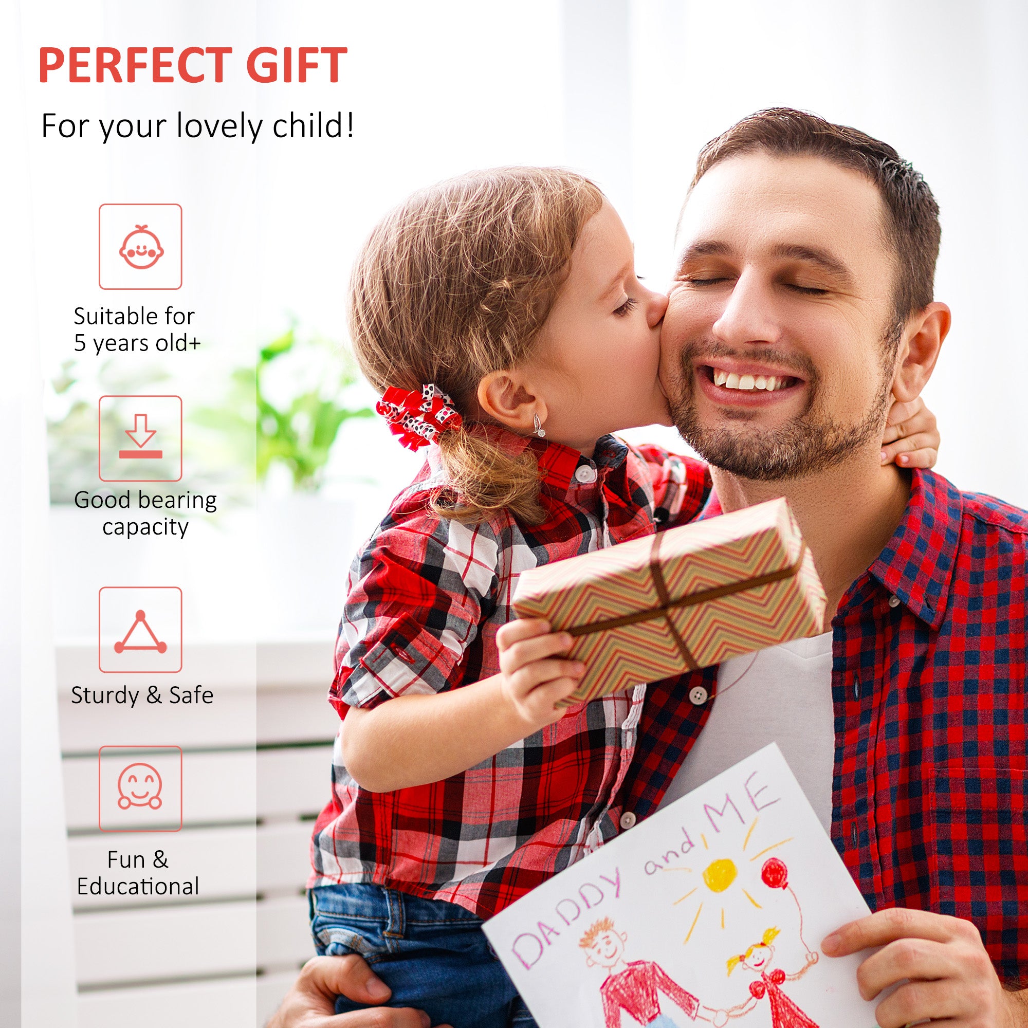 HOMCOM Teen Kick Scooter with Adjustable Handlebar, Inflatable Wheels, Two Brakes, Black