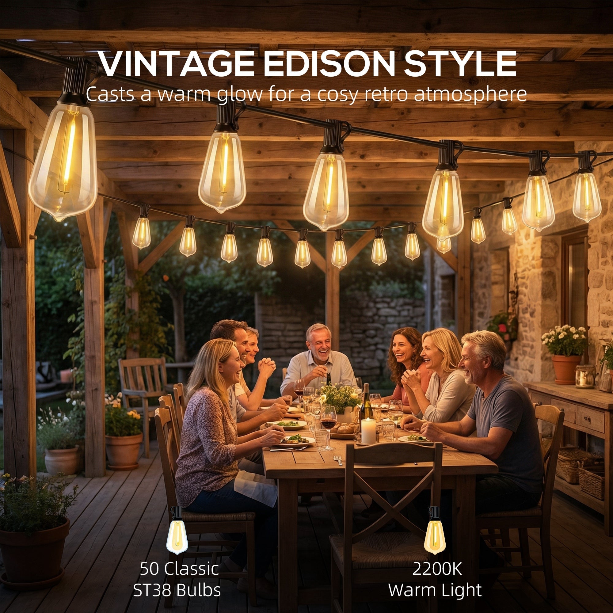 HOMCOM Curtain Lights Connectable Fairy Curtain Lights Plug-in IP44 Waterproof/18 m/Warm White