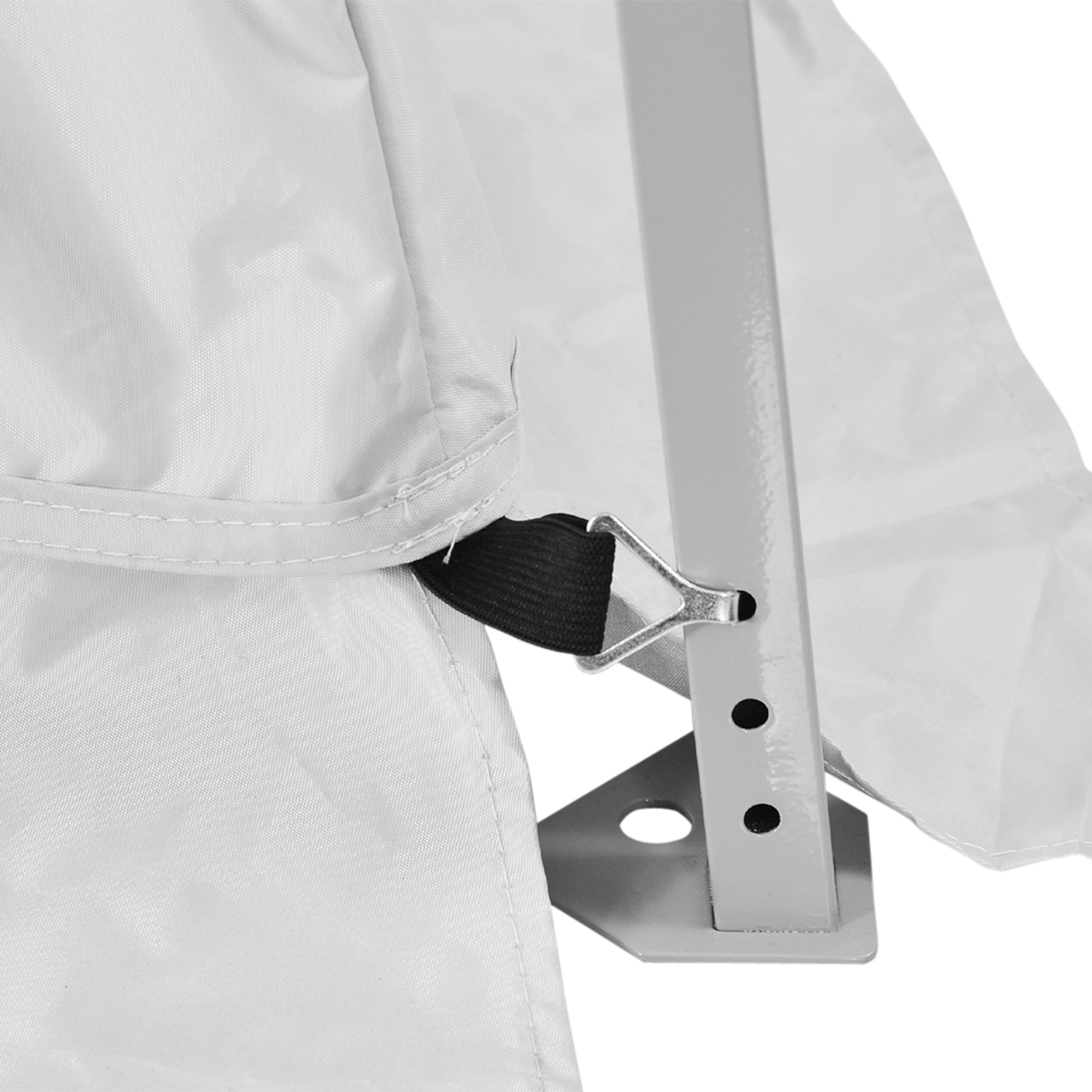 Outsunny Outdoor Garden Pop-up Gazebo Canopy Tent Sun Shade Event Shelter Folding with Adjustable Height, Mesh Screen Side Walls 3.5 M √É‚Äî 3.5 M Base / 3 M √É‚Äî 3 M Top, White