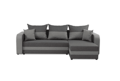 Corner Sofa Bed JUMBO Light Grey / Dark Grey