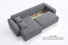 Corner Sofa Bed HAVANA Cream