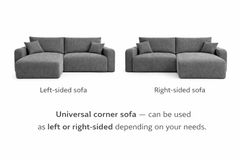 Corner Sofa Bed HAVANA Brown