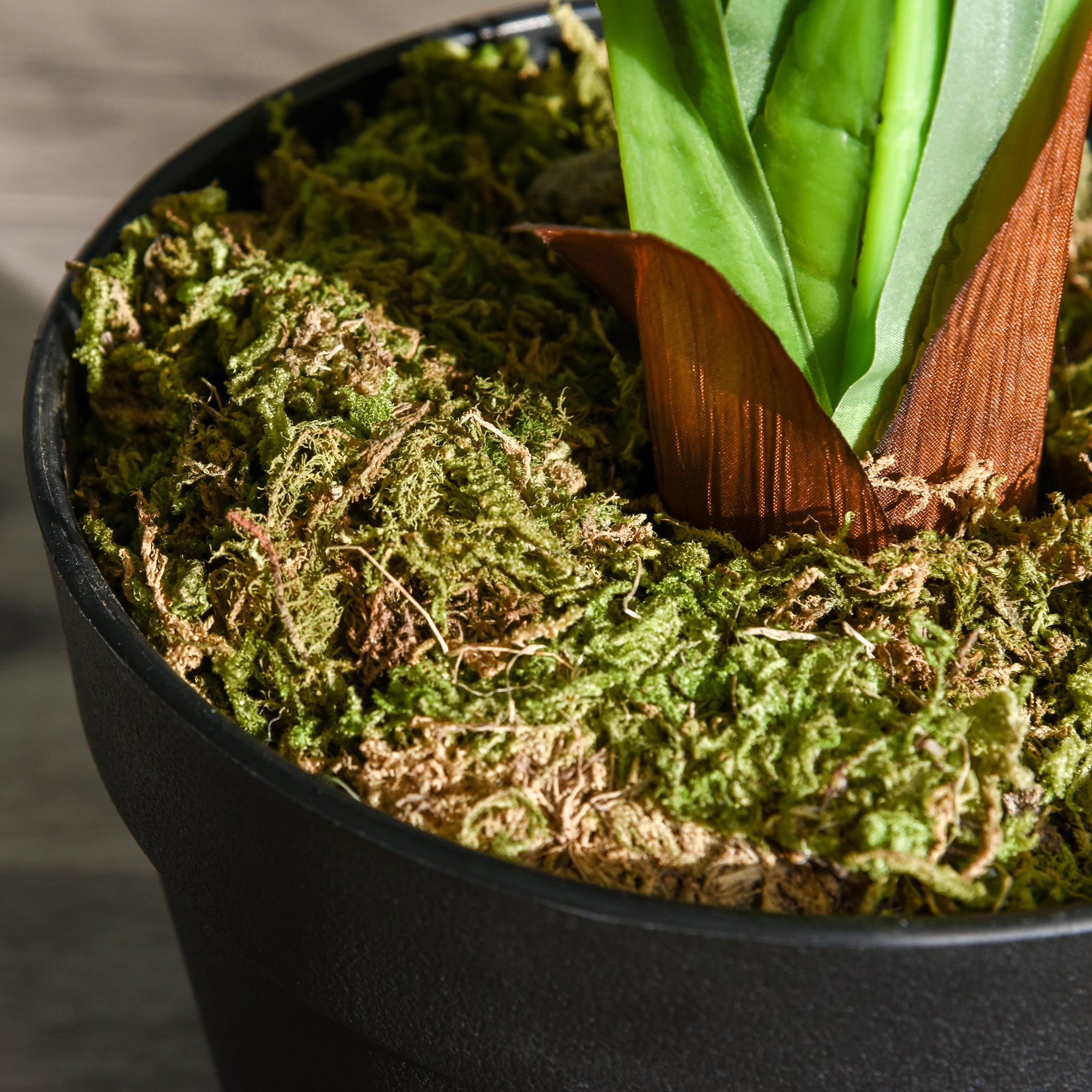 Outsunny Artificial Plant in Pot, Fake Plant for Home Indoor Decor, 110cm, Green