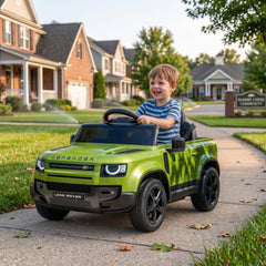 AIYAPLAY Land Rover Licensed 12V Kids Ride on Car with Remote, Suspension, Slow Start, 3 Speeds, Lights, Music, Horn, Green