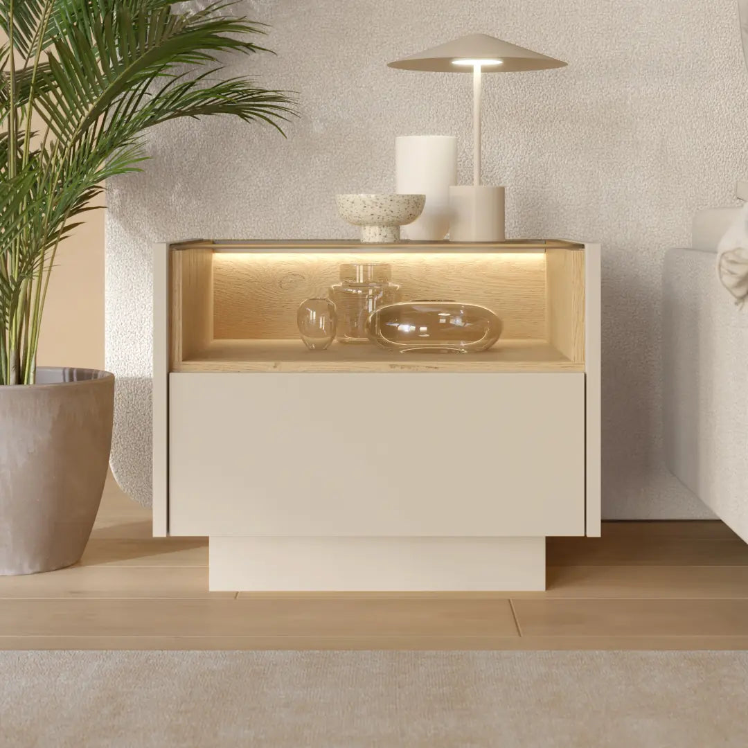Hiro Bedside Table 53cm