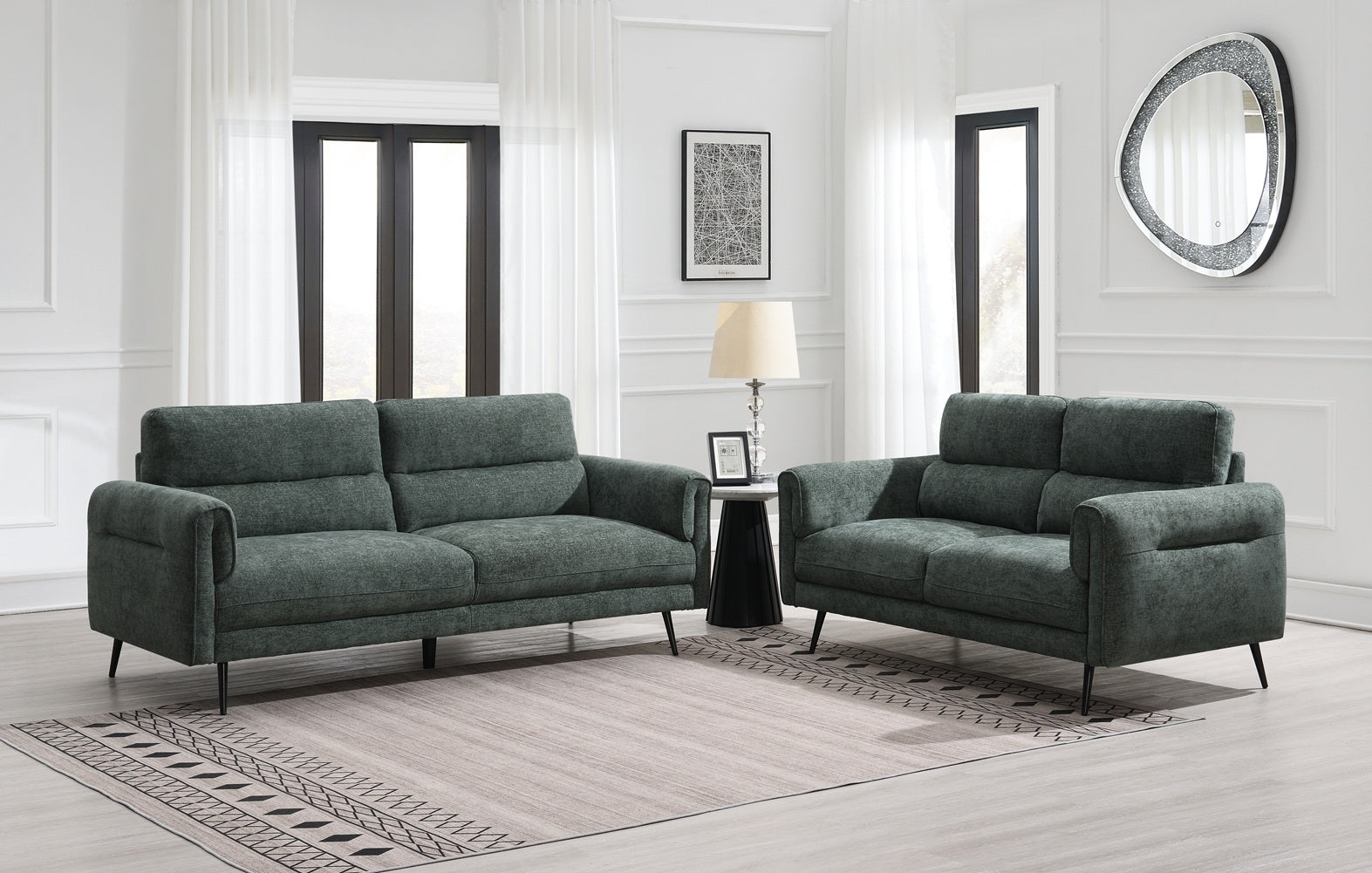 Oakmere Sofa 2 Seater Green Moss